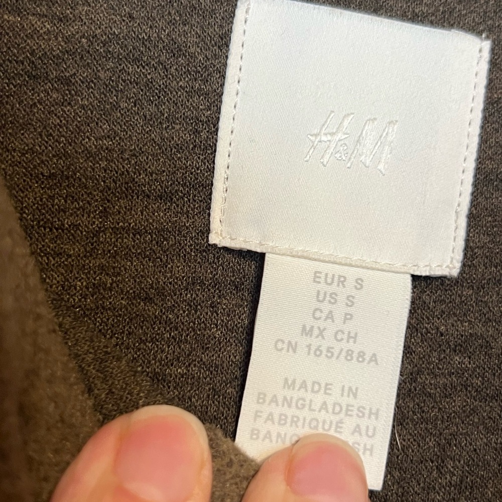 H&M Oversized Brown Wool-Blend Shacket - Picture 2 of 9